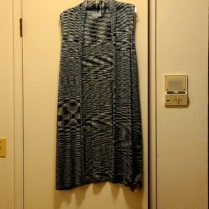 Long flowing casual vest
